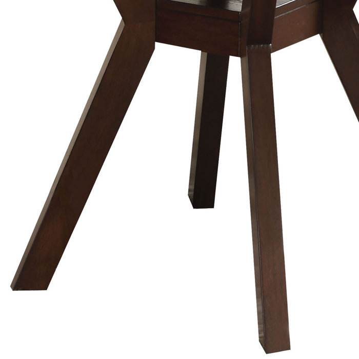 Red Barrel Studio® Joelle Espresso Dining Table with Shelf Wayfair